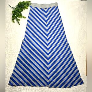 Calvin Klein maxi skirt performance quick dry M medium stretchy with split blue